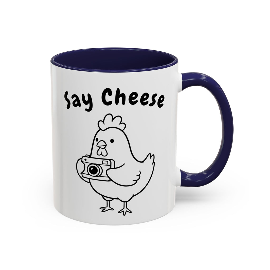 Chicken With Camera Accent Coffee Mug (11, 15oz)