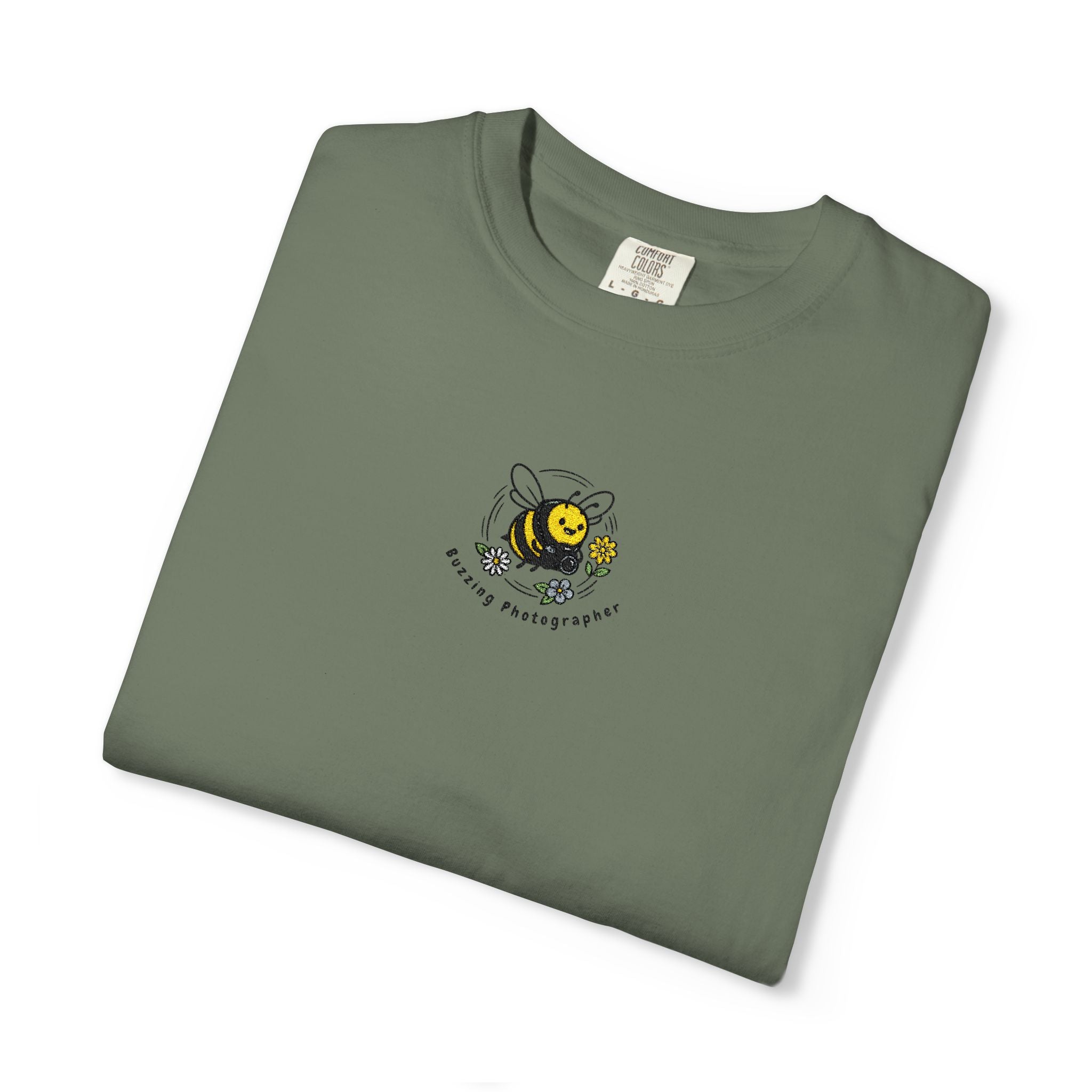 Buzzing Photographer Embroidery T-Shirt