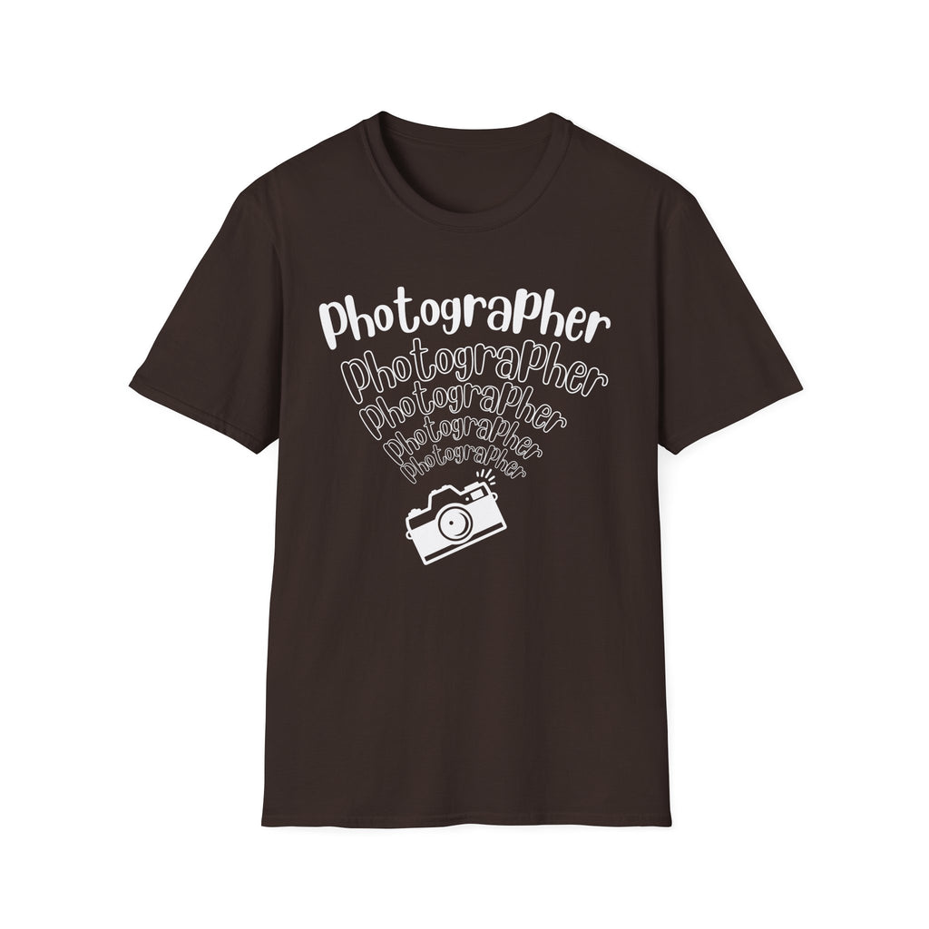 Photographer Camera Retroscript Graphic T‑Shirt