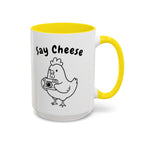 Chicken With Camera Accent Coffee Mug (11, 15oz)