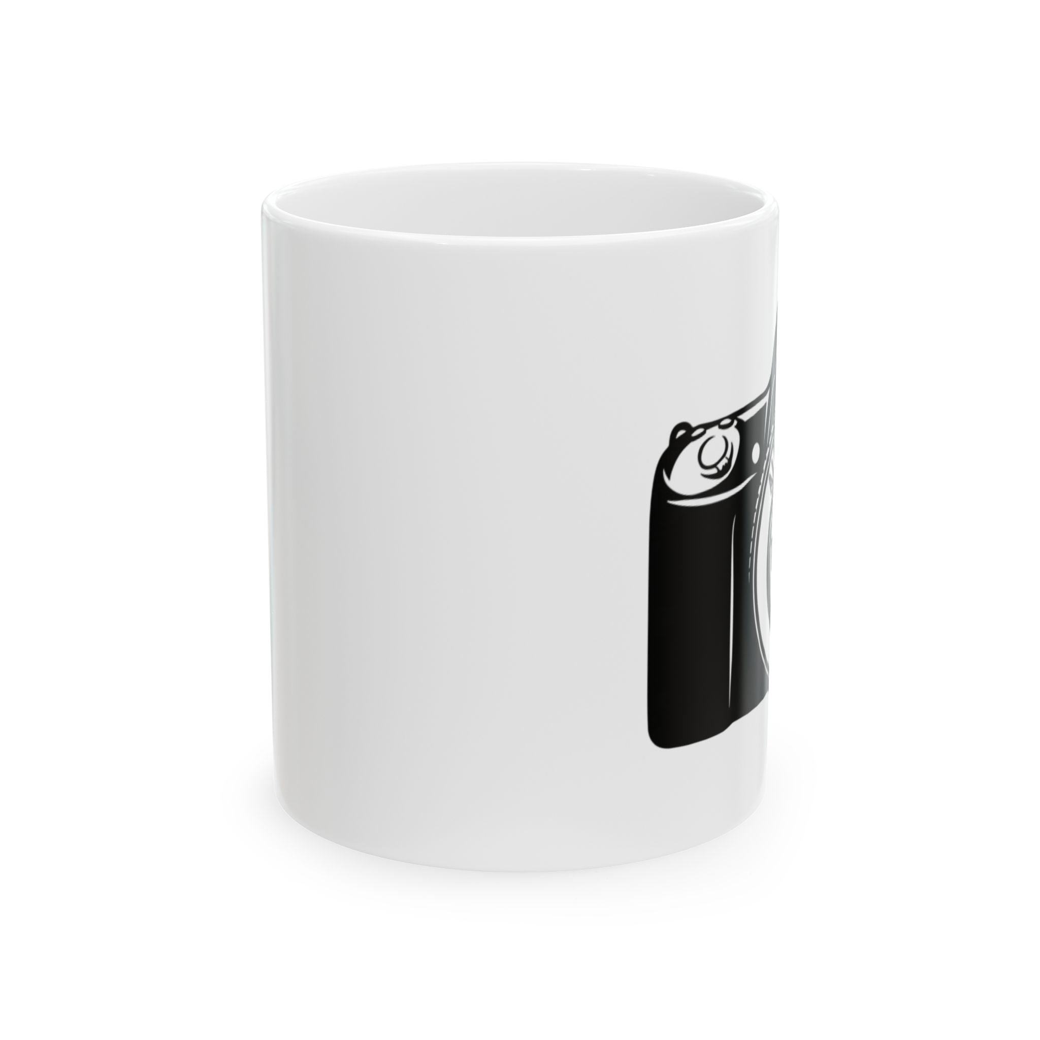 Camera Illustration Ceramic Mug — Photographer Gift Coffee Cup (11oz, 15oz)