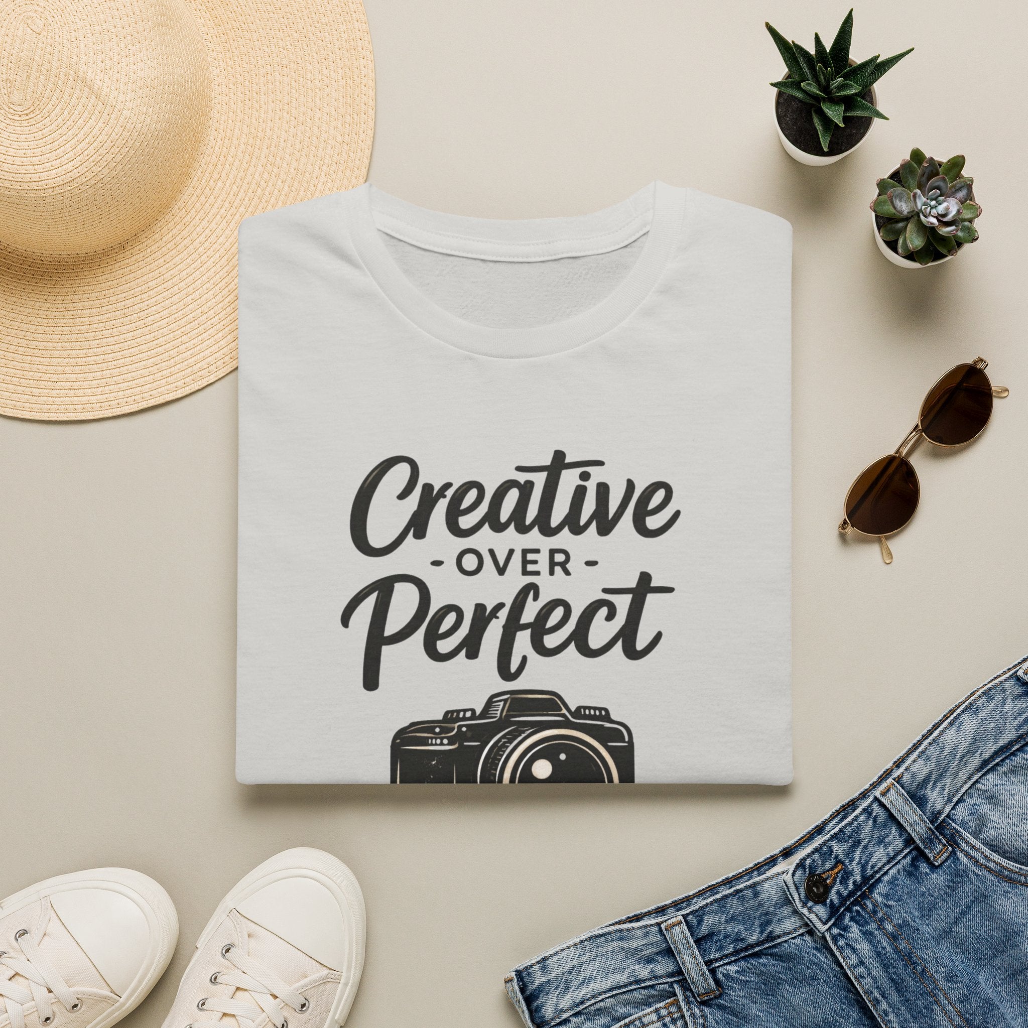 Creative Over Perfect Camera T-Shirt