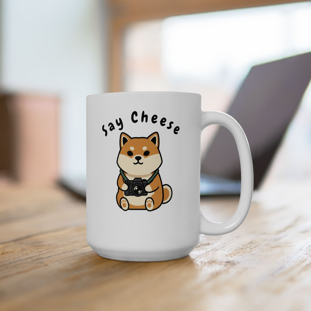Corgi Ceramic Mug — Cute Sitting Dog Coffee Cup (11oz & 15oz)