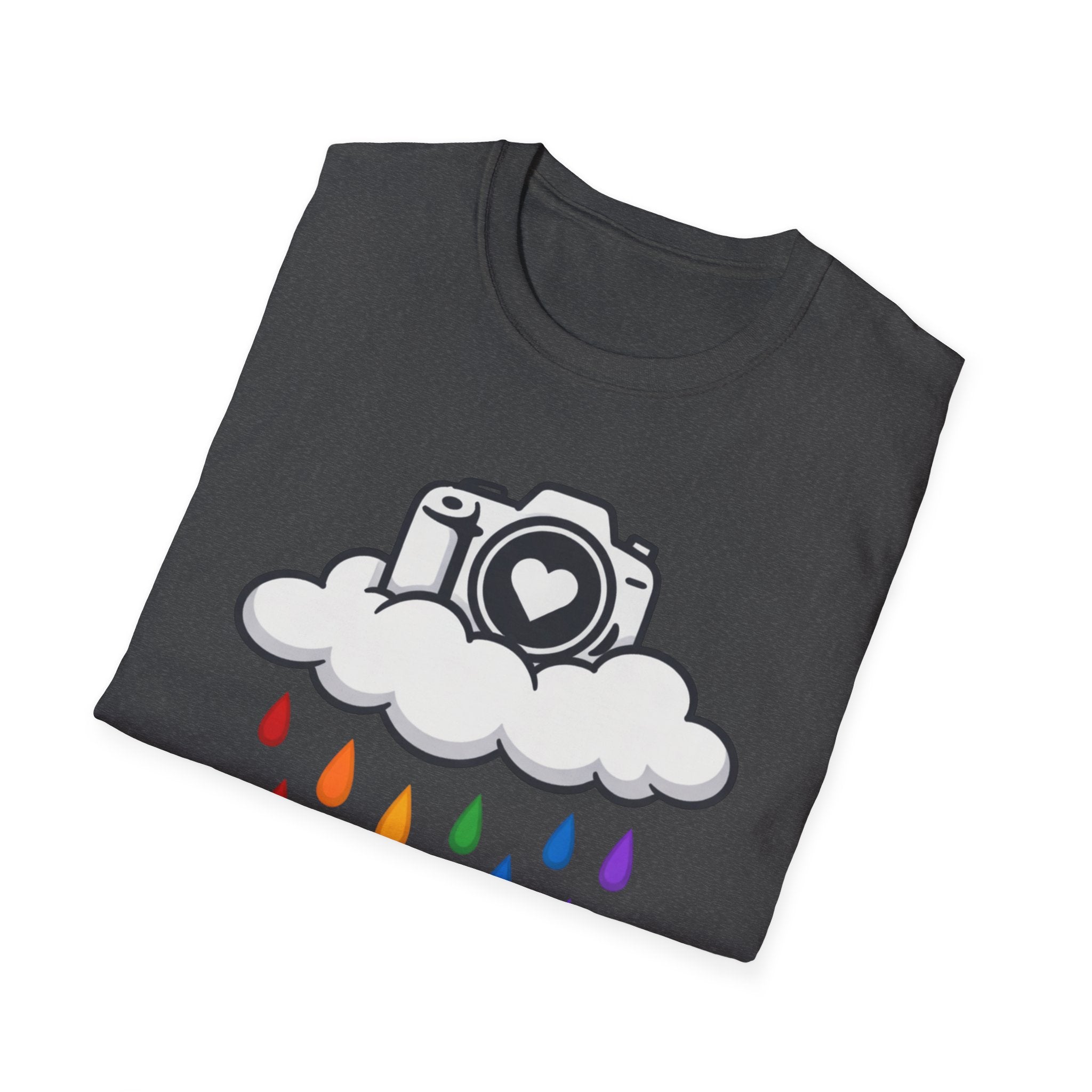 Rainbow Rain Camera T-Shirt