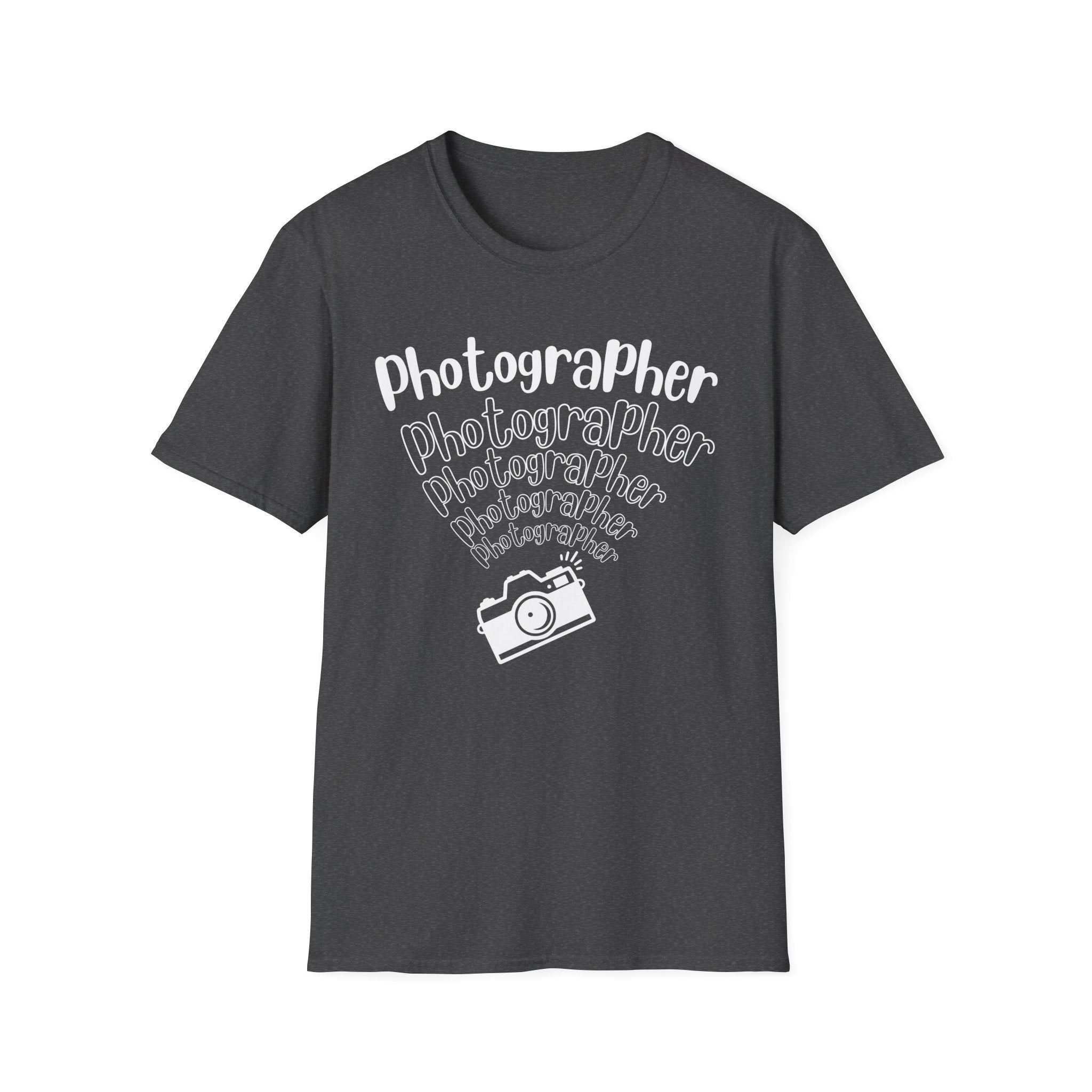 Photographer Camera Retroscript Graphic T‑Shirt