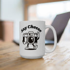 'Say Cheese' Retro Cartoon Coffee Cup (11-15oz)