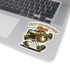 Off for Another Shot Sticker — Retro Camera Photography Vinyl Sticker