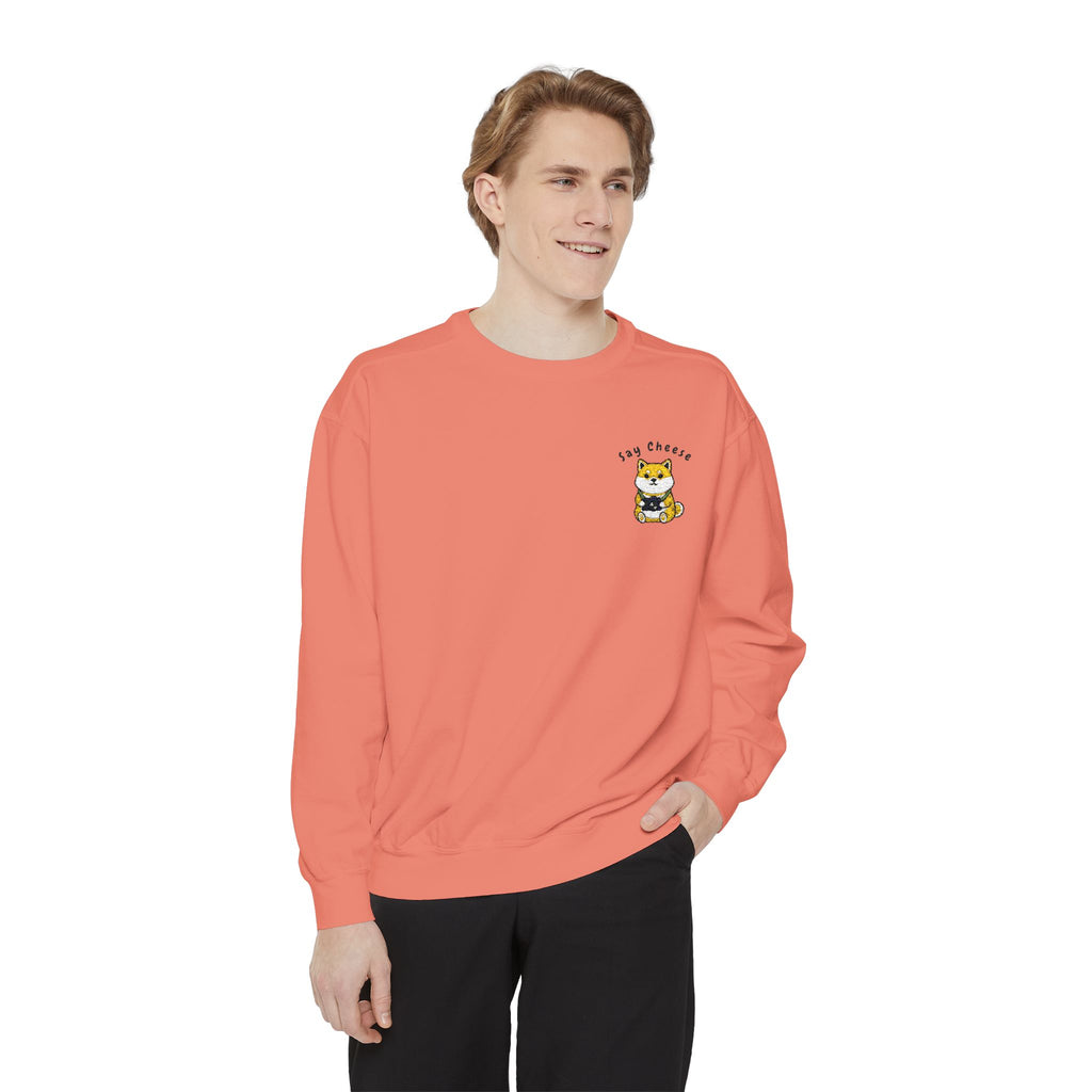 Say Cheese Shibu Inu Dog Sweatshirt