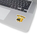 Say People Cheese Camera Sticker — Cute Cheese Character Kiss-Cut Sticker