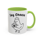 Chicken With Camera Accent Coffee Mug (11, 15oz)