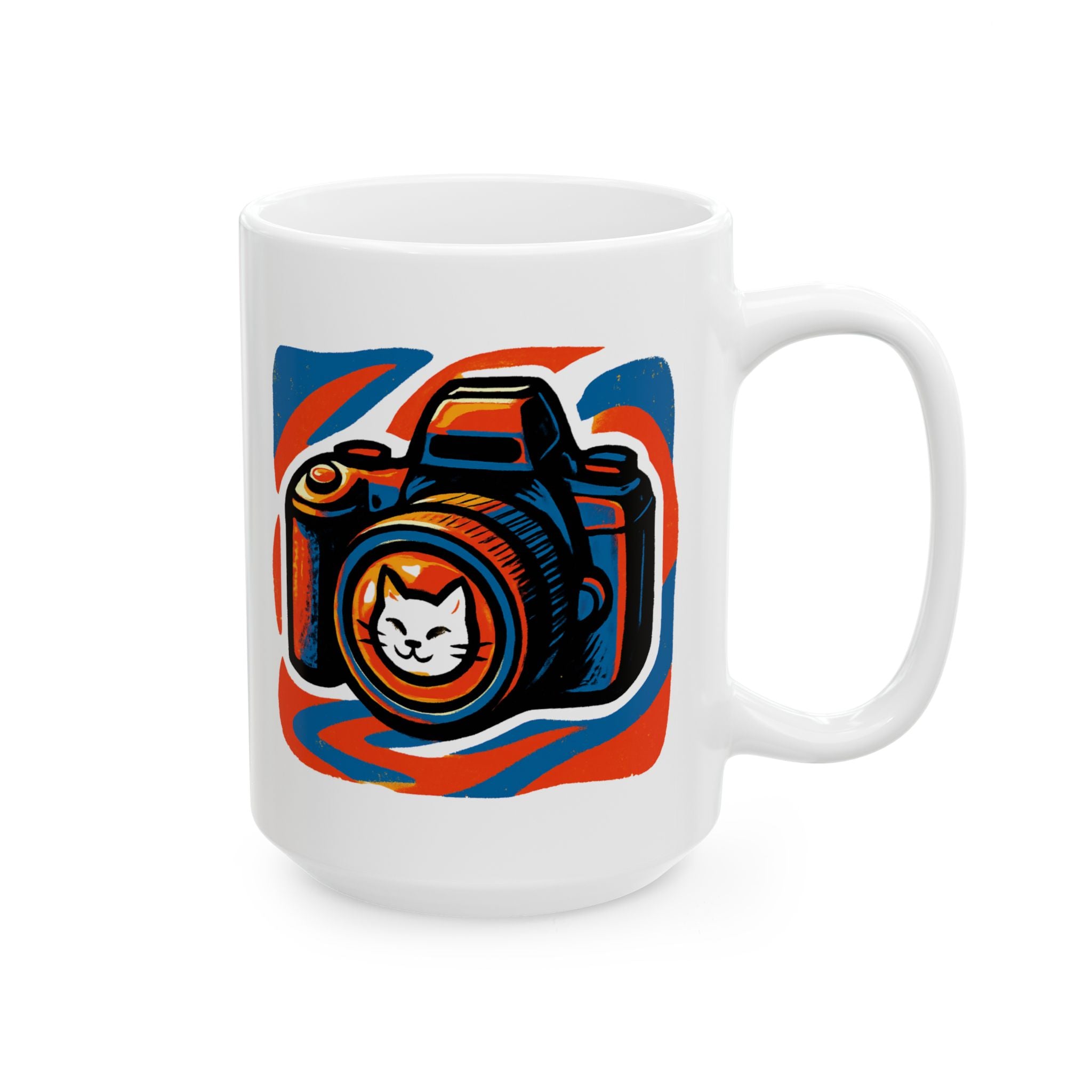 Northwest Coast Style Ceramic Mug — Bold Raven Art Coffee Cup (11oz/15oz)