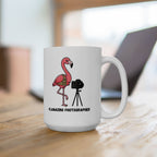 Funny Female Photographer Mug – Cute Camera Illustration Coffee Cup (11oz & 15oz)