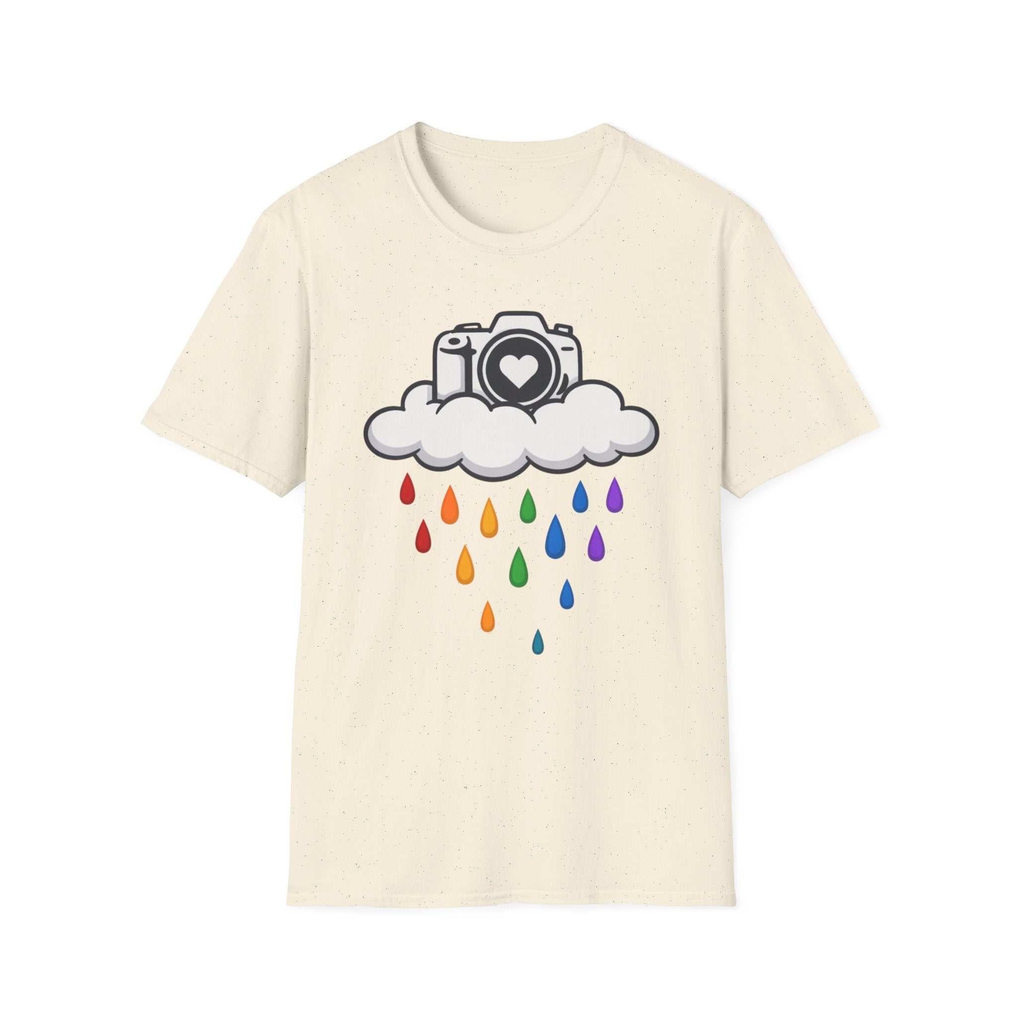Rainbow Rain Camera T-Shirt