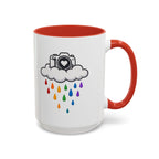 Rainbow Camera Coffee Mug — Photography Lover Accent Mug (11/15oz)