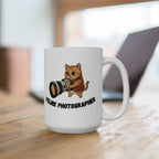 'Feline Photographer' Coffee Cup (11oz, 15oz)