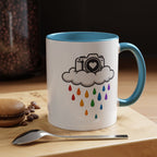 Rainbow Camera Coffee Mug — Photography Lover Accent Mug (11/15oz)
