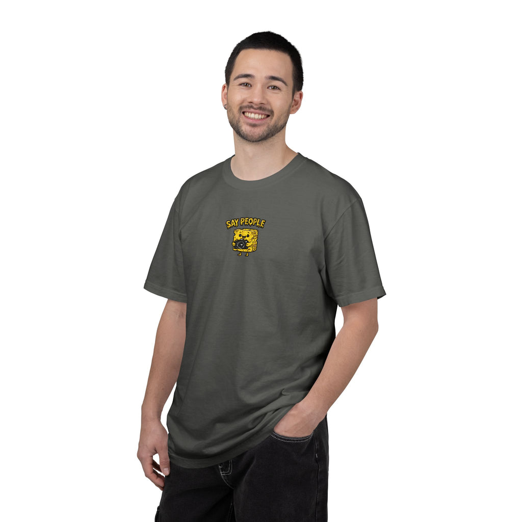 Say People Cheese Block Embroidery T-shirt