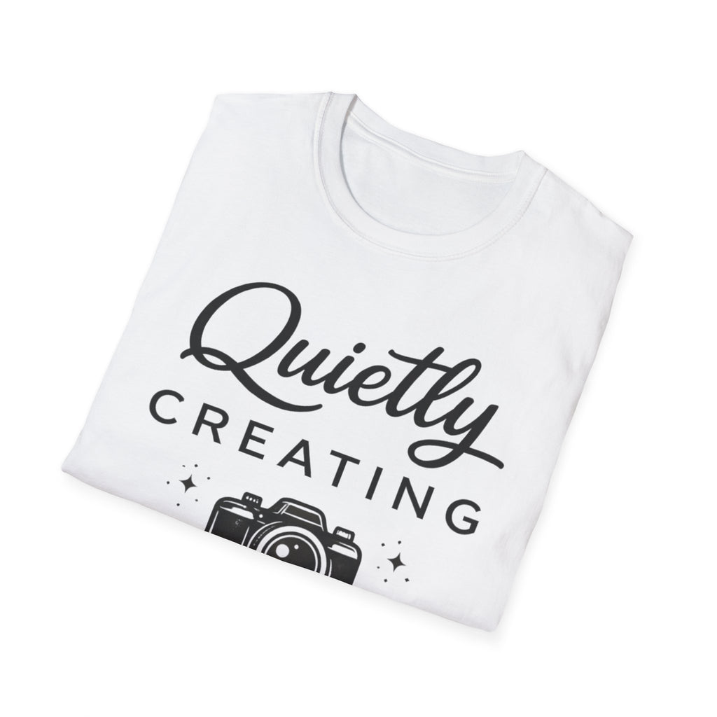Quietly Creating Camera T-Shirt
