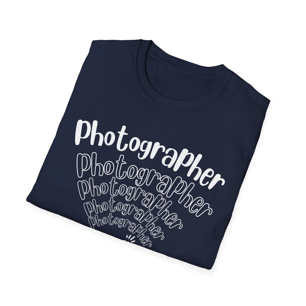 Photographer Camera Retroscript Graphic T‑Shirt