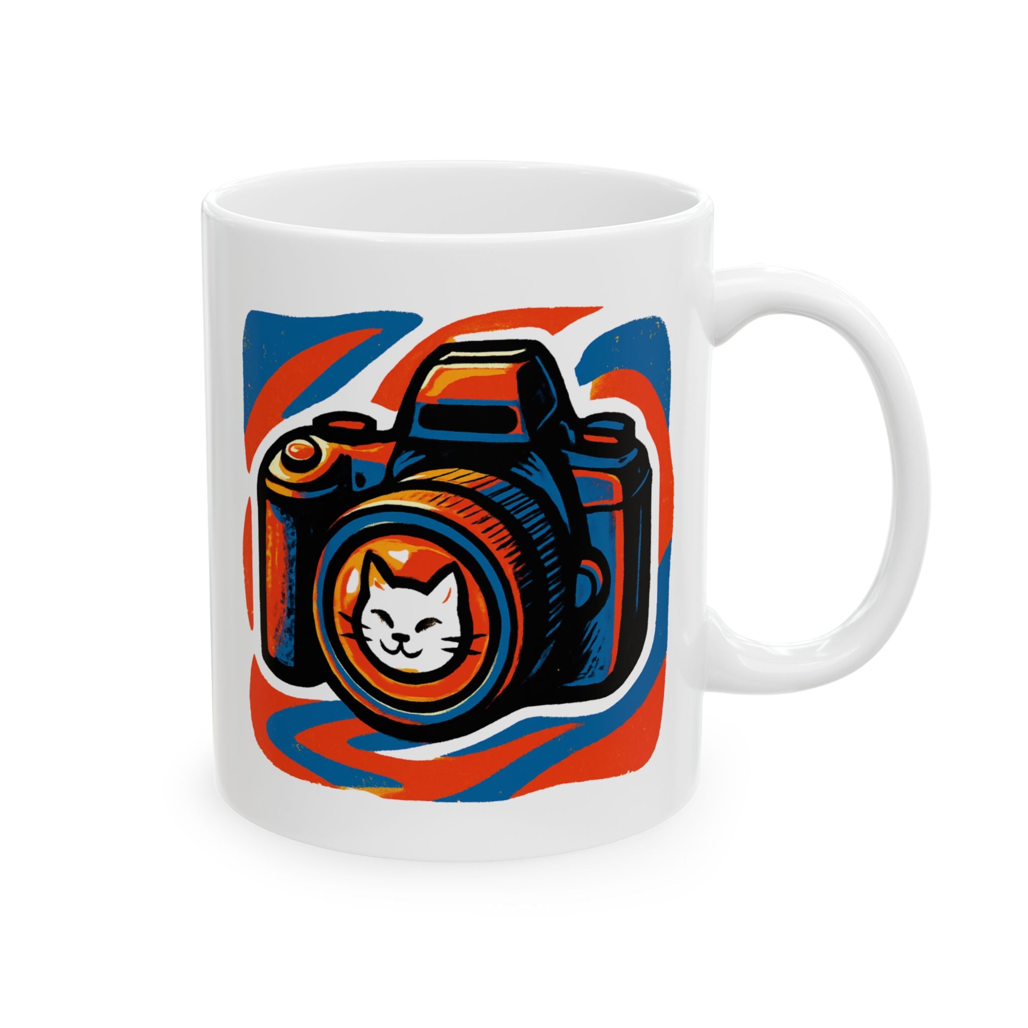 Northwest Coast Style Ceramic Mug — Bold Raven Art Coffee Cup (11oz/15oz)