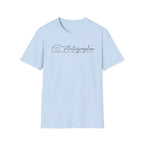 Photographer Script Camera T‑Shirt — Minimal Photography Tee for Photographers & Photo Lovers