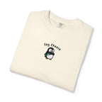 Say Cheese Penguin Embroidery T-Shirt