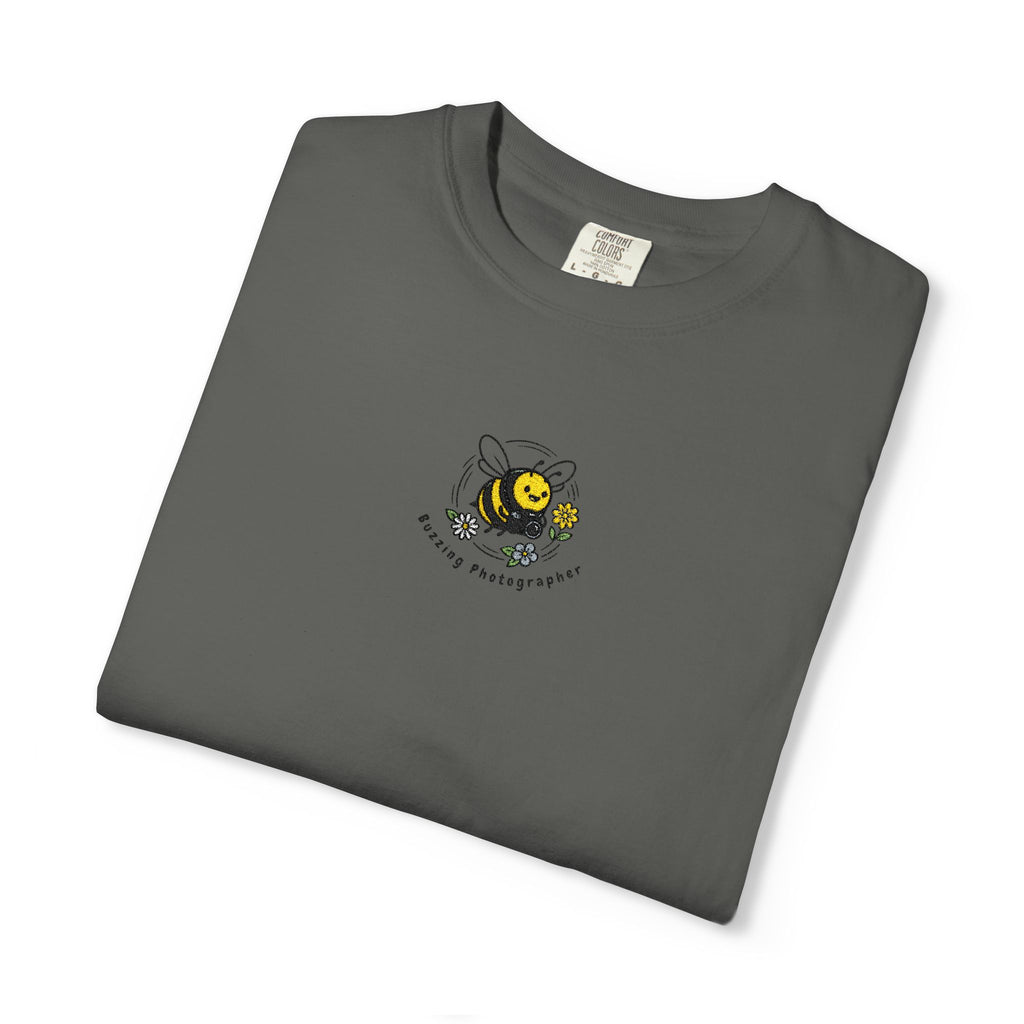 Buzzing Photographer Embroidery T-Shirt