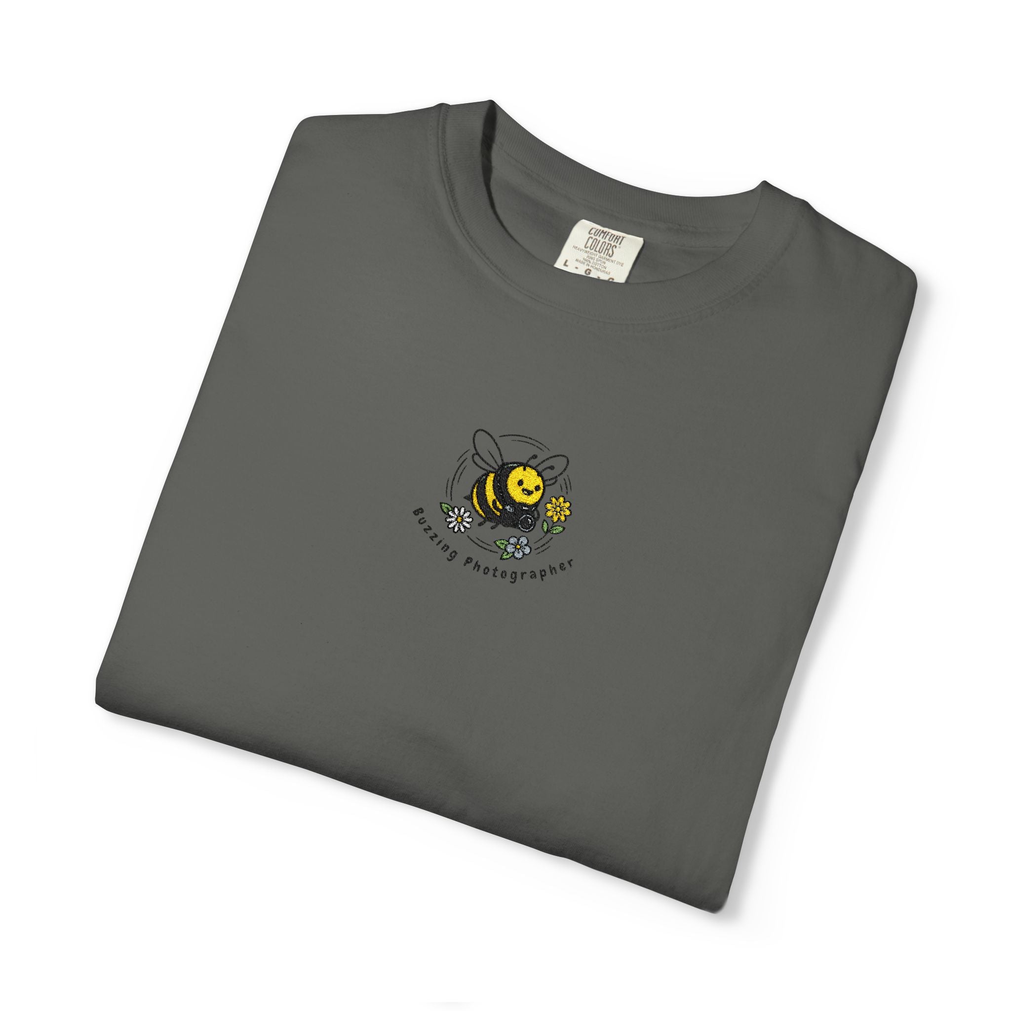 Buzzing Photographer Embroidery T-Shirt
