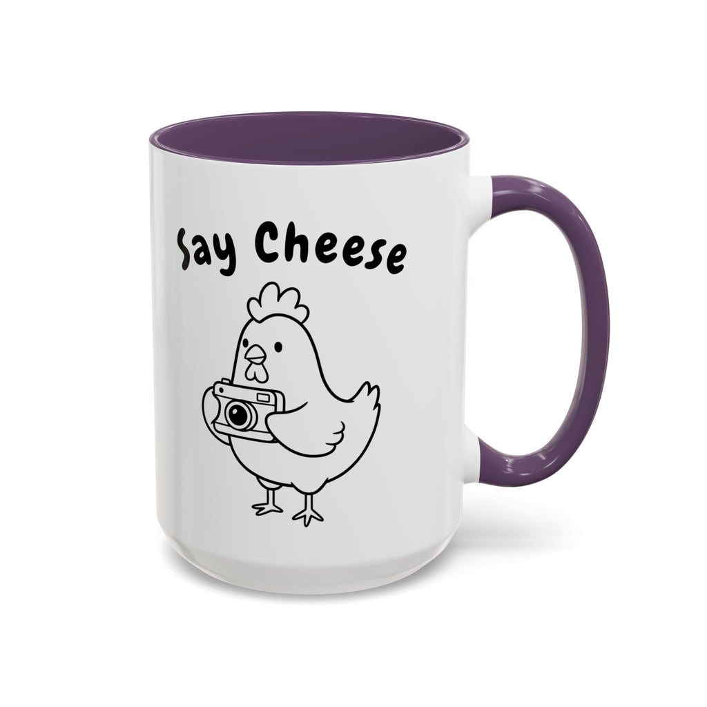 Chicken With Camera Accent Coffee Mug (11, 15oz)