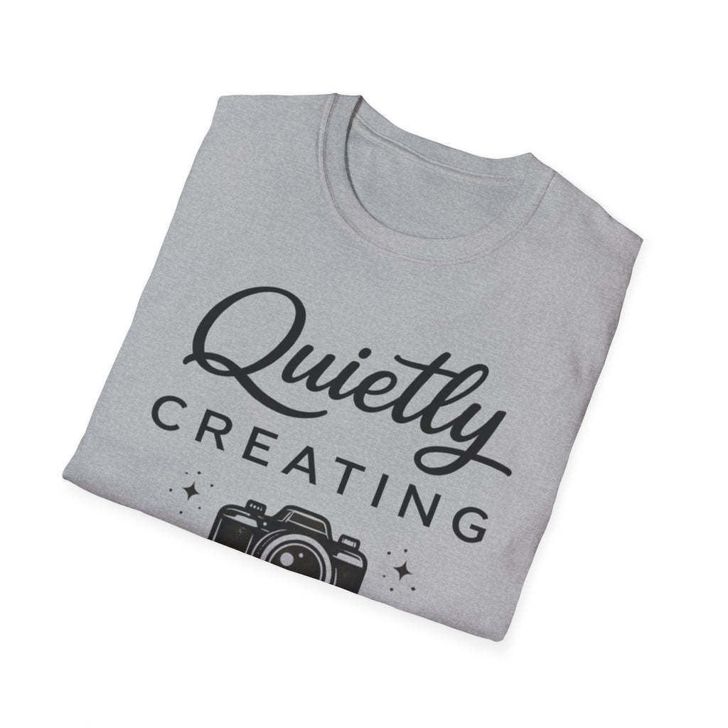 Quietly Creating Camera T-Shirt