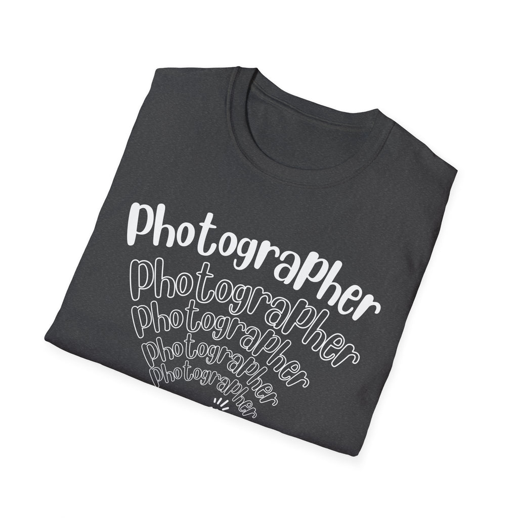 Photographer Camera Retroscript Graphic T‑Shirt