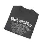 Photographer Camera Retroscript Graphic T‑Shirt