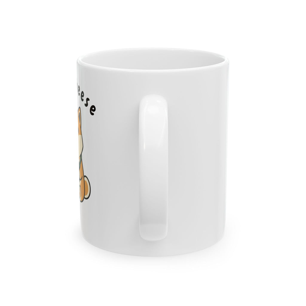 Corgi Ceramic Mug — Cute Sitting Dog Coffee Cup (11oz & 15oz)