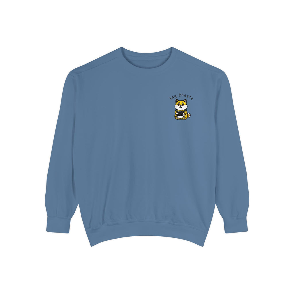 Say Cheese Shibu Inu Dog Sweatshirt