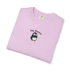 Say Cheese Penguin Embroidery T-Shirt