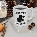 'Just Point and Shoot' Coffee Cup (11oz & 15oz)