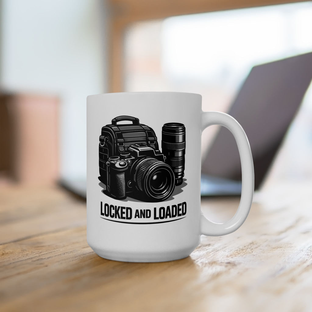 "Locked And Loaded" Ceramic Coffee Cup (11oz & 15oz)