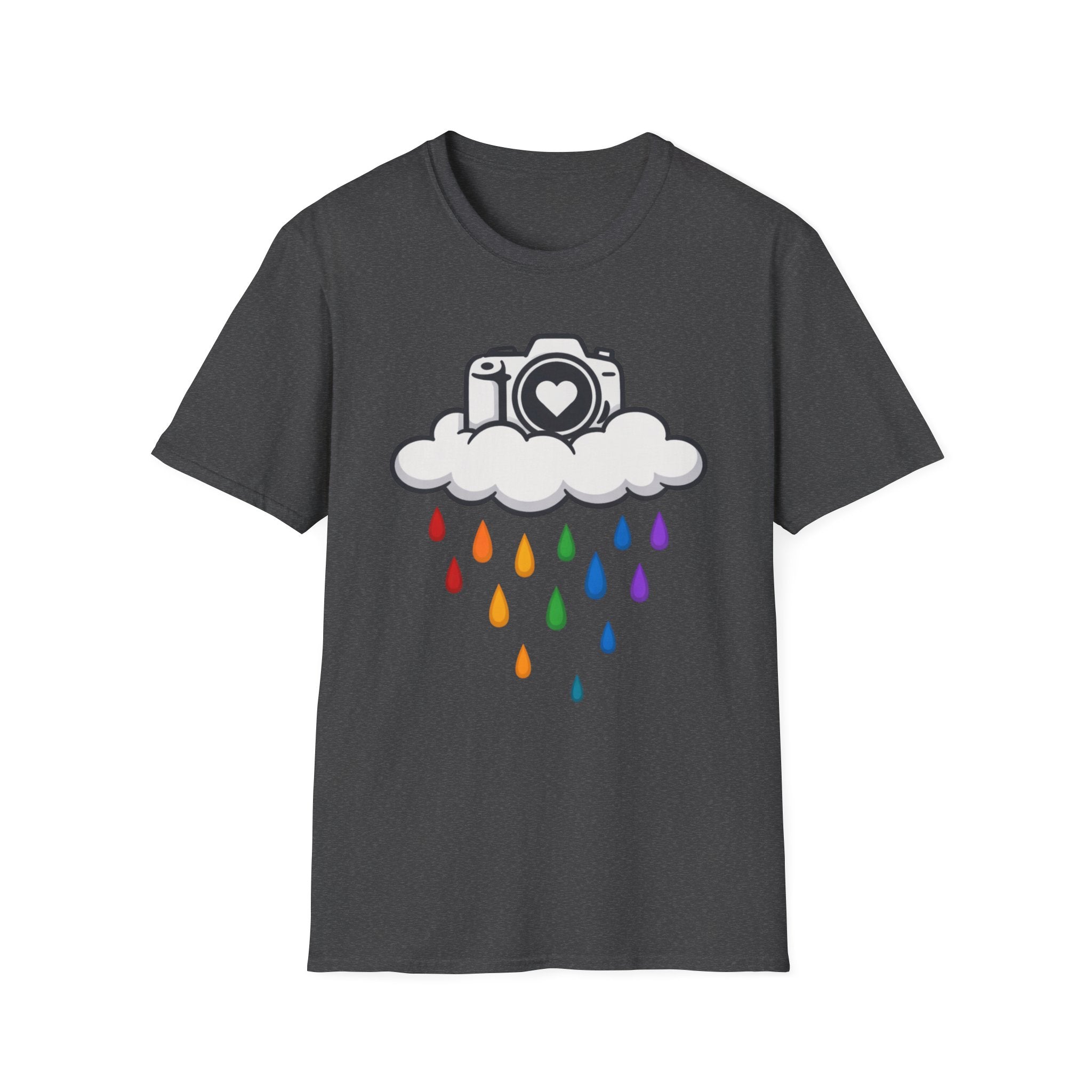 Rainbow Rain Camera T-Shirt