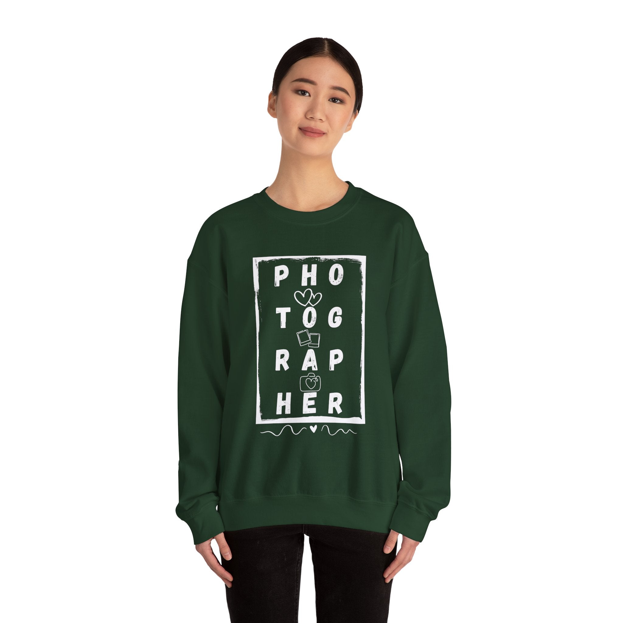 Photographer Graphic Crewneck Sweatshirt