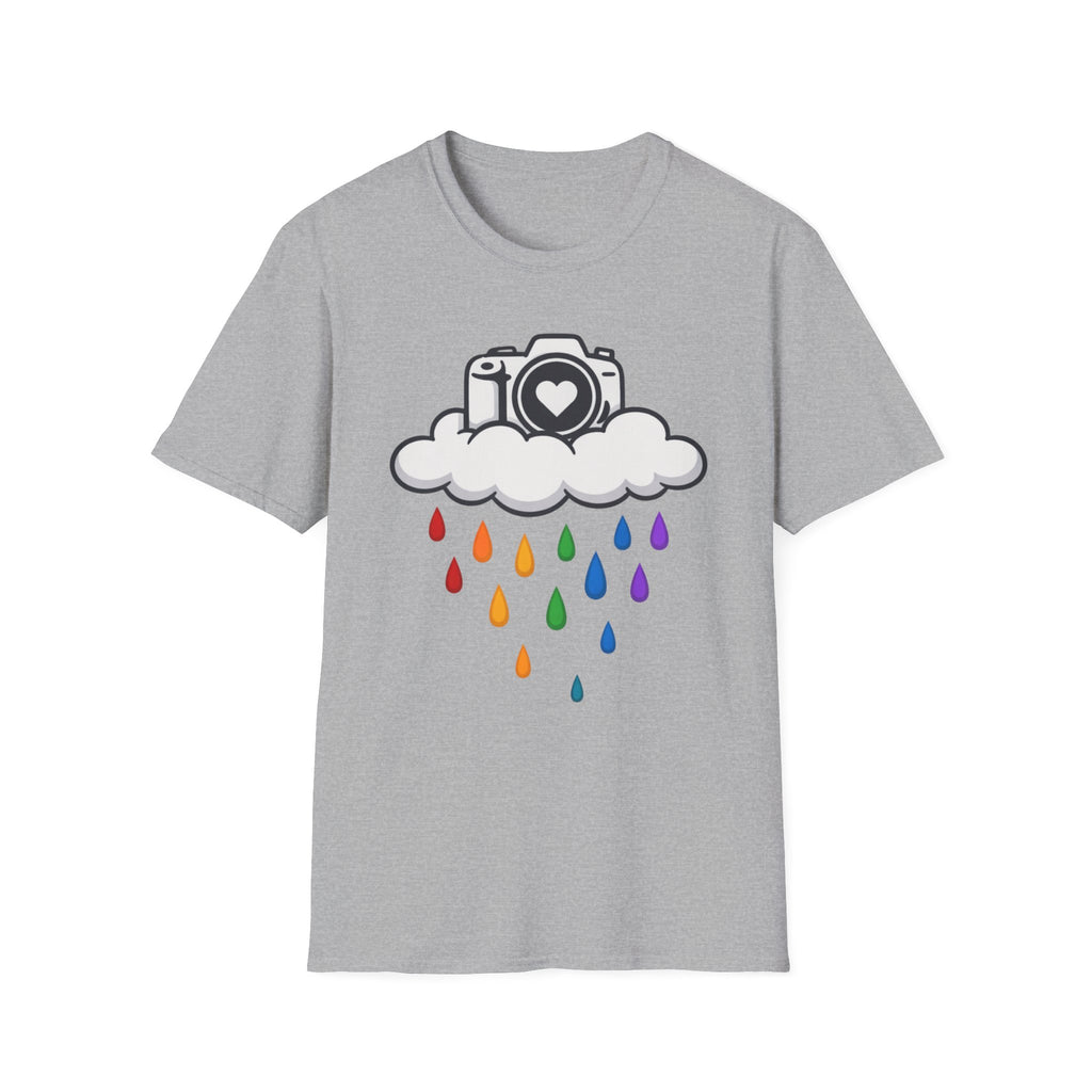 Rainbow Rain Camera T-Shirt
