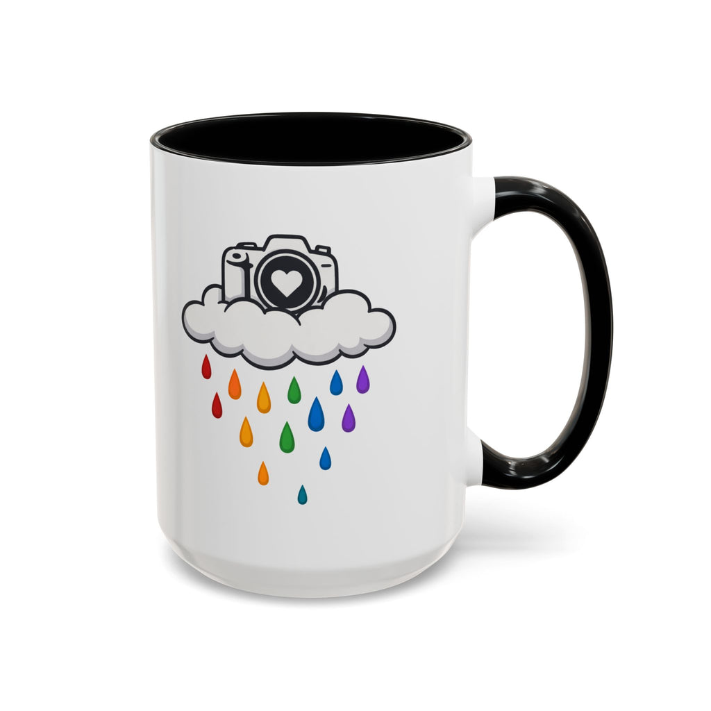 Rainbow Camera Coffee Mug — Photography Lover Accent Mug (11/15oz)