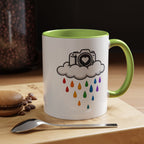 Rainbow Camera Coffee Mug — Photography Lover Accent Mug (11/15oz)