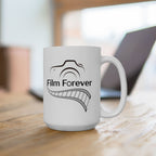 'Film Forever' Ceramic Coffee Cup (11oz, 15oz)