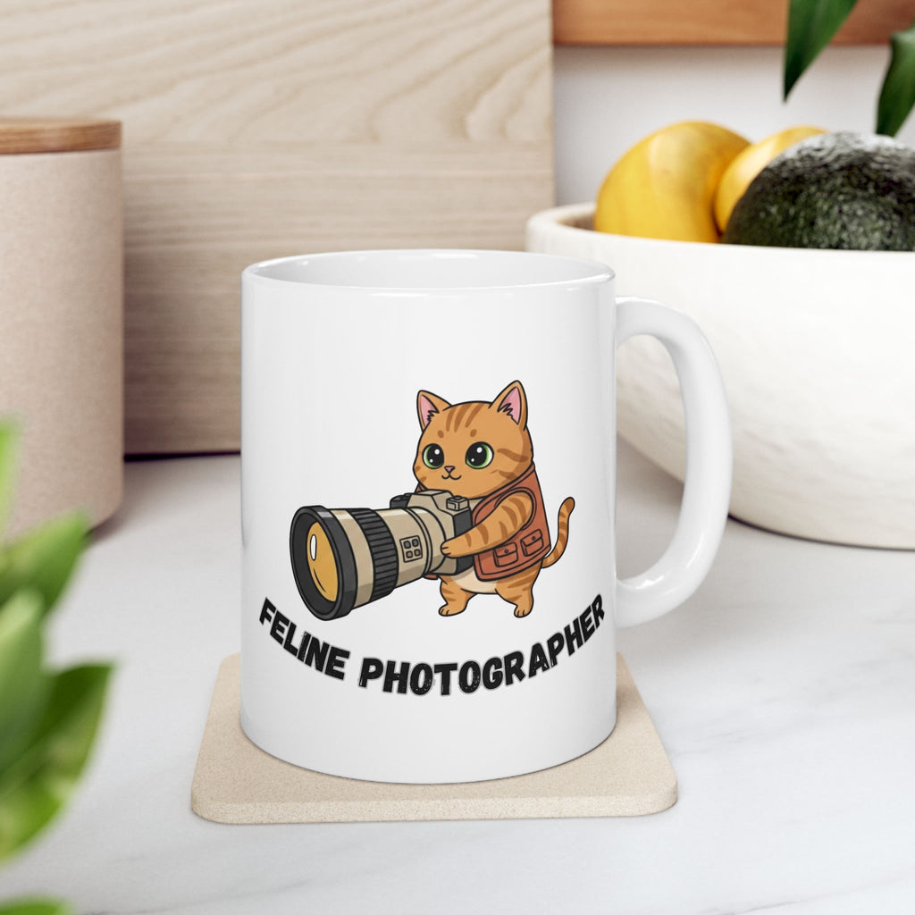 'Feline Photographer' Coffee Cup (11oz, 15oz)