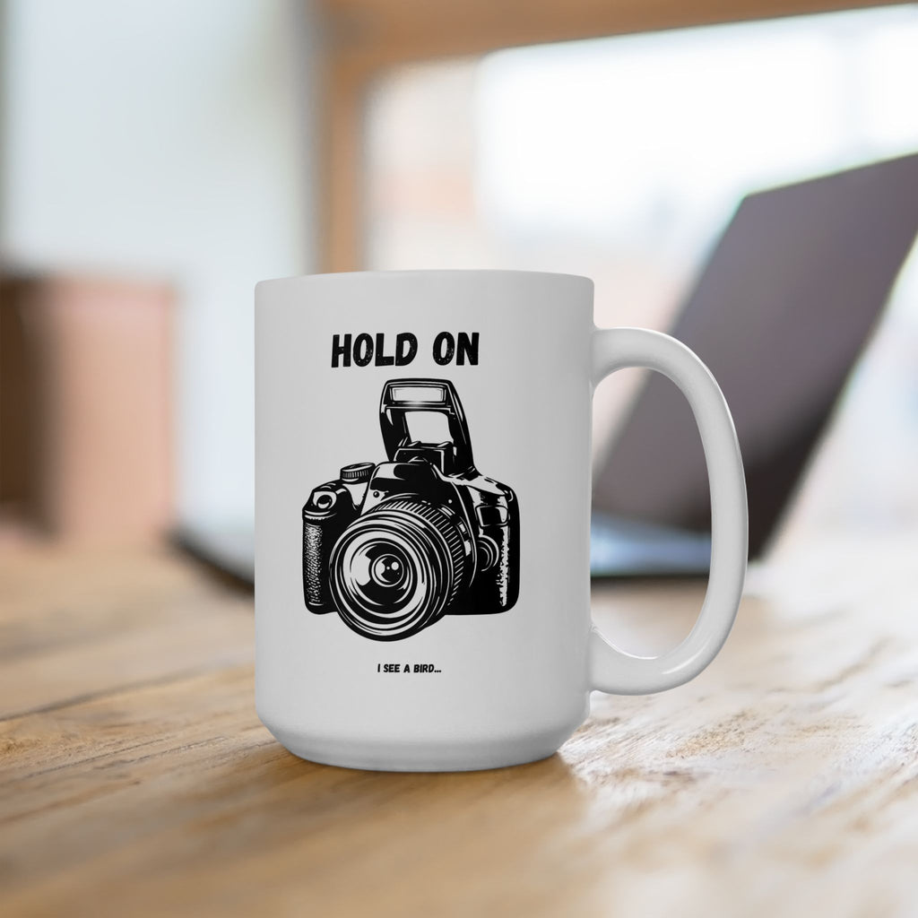Coffee Camera Mug — Vintage Camera Illustration Ceramic Coffee Cup (11oz, 15oz)