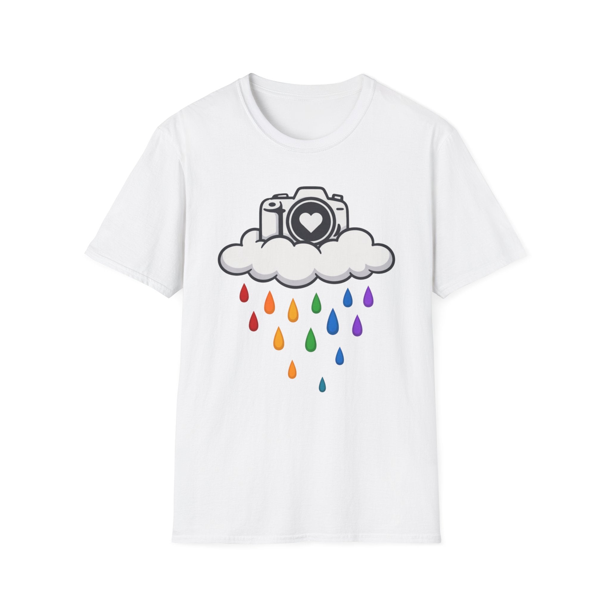 Rainbow Rain Camera T-Shirt