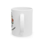 Buzzing Photographer Ceramic Mug – Cute Bee Camera Design (11oz & 15oz)