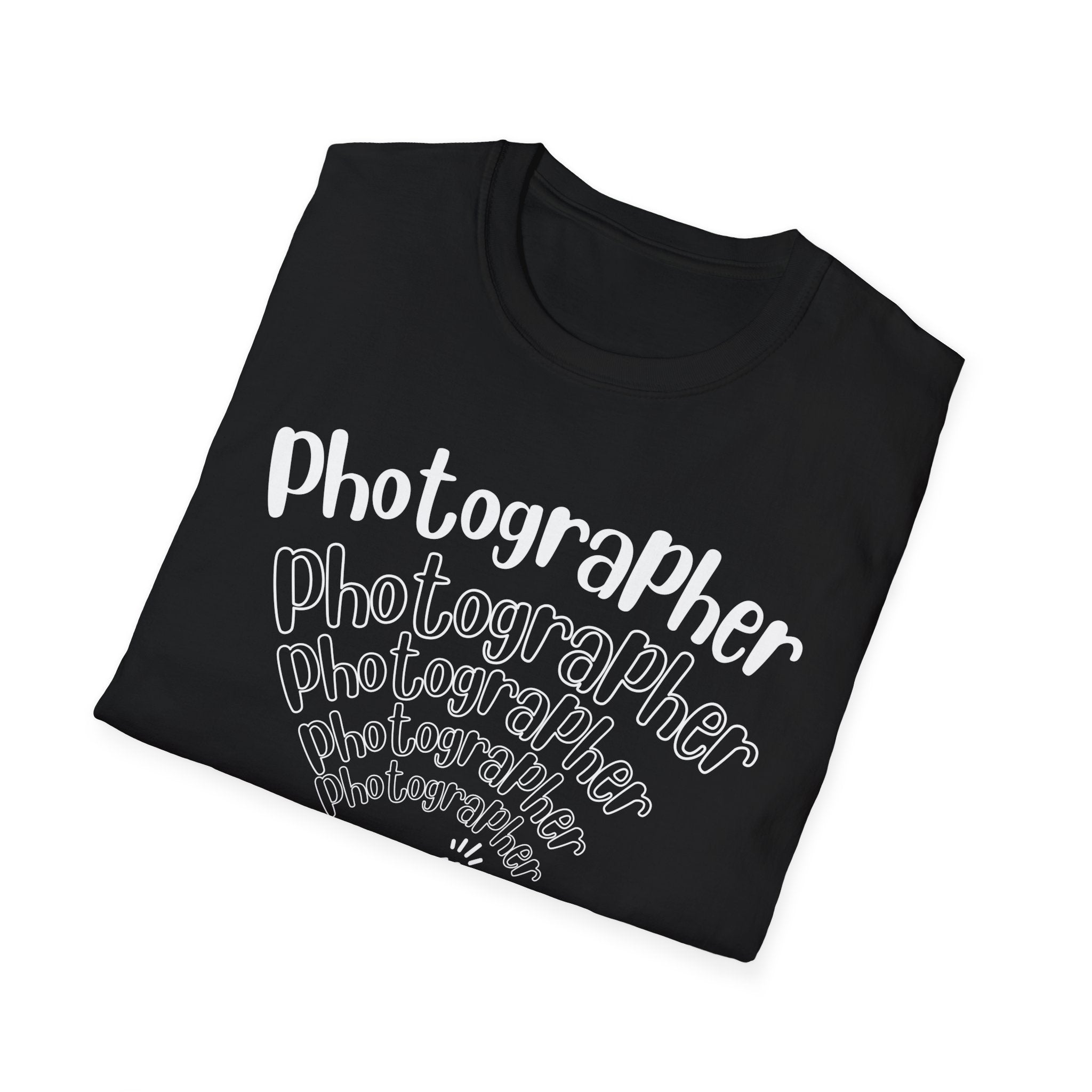 Photographer Camera Retroscript Graphic T‑Shirt