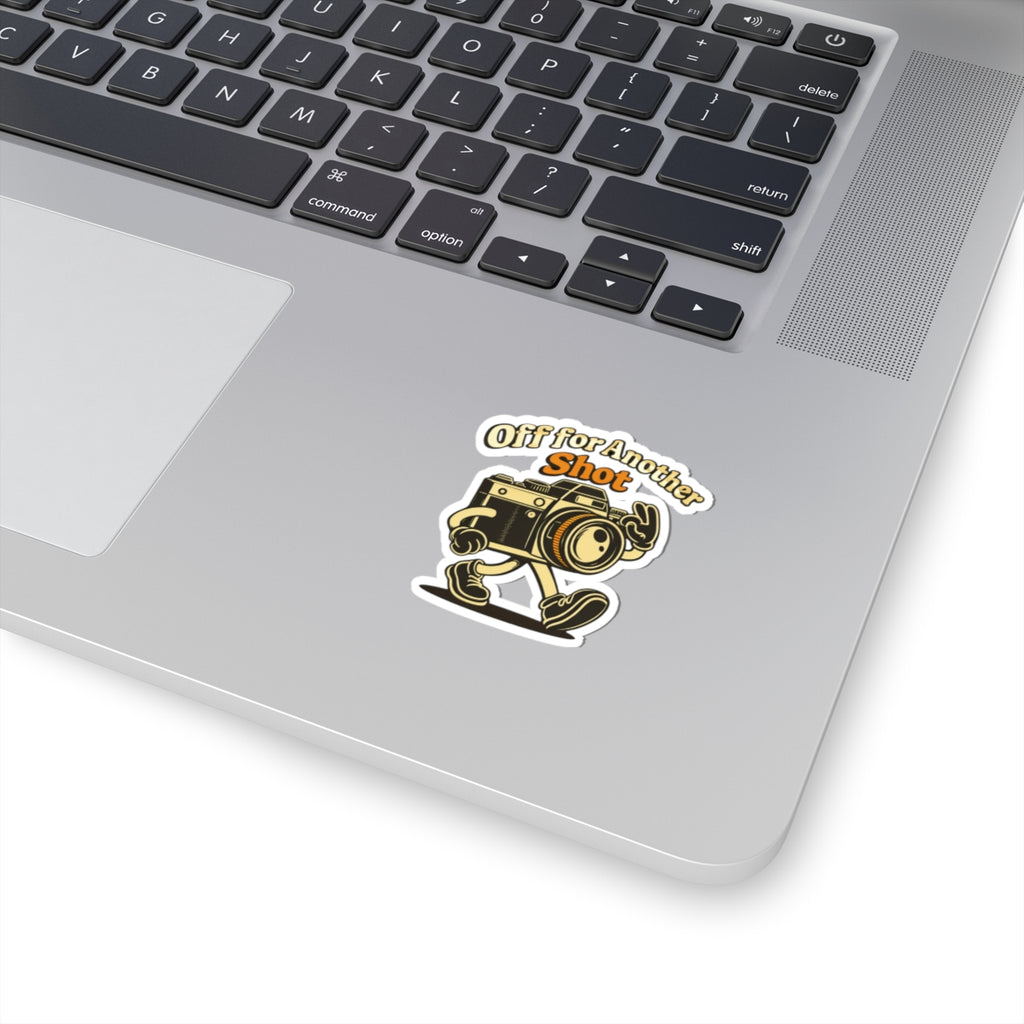 Off for Another Shot Sticker — Retro Camera Photography Vinyl Sticker
