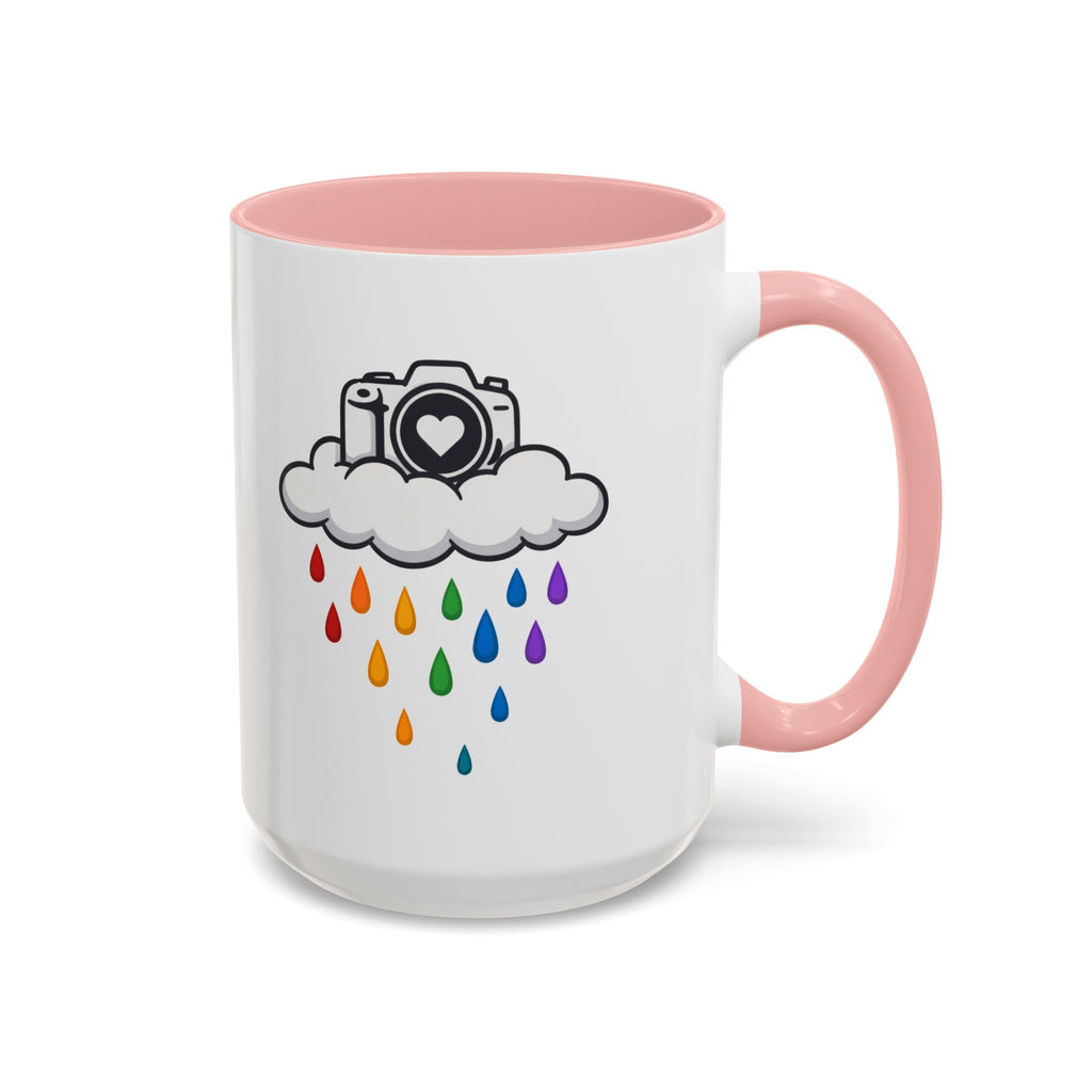 Rainbow Camera Coffee Mug — Photography Lover Accent Mug (11/15oz)